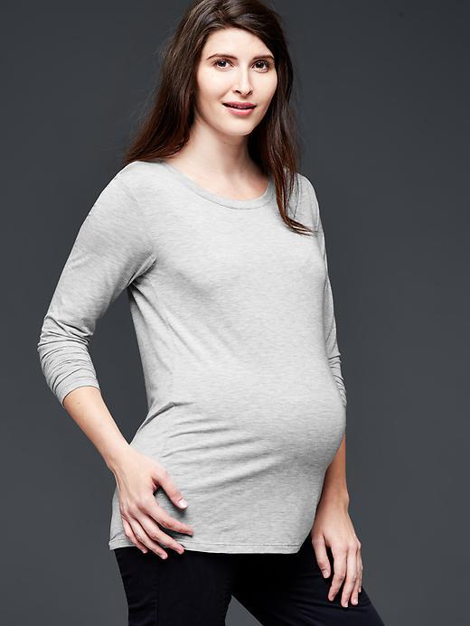 Gap Women Pure Body Lightweight Modal Sleep Tee - Light Heather Gray