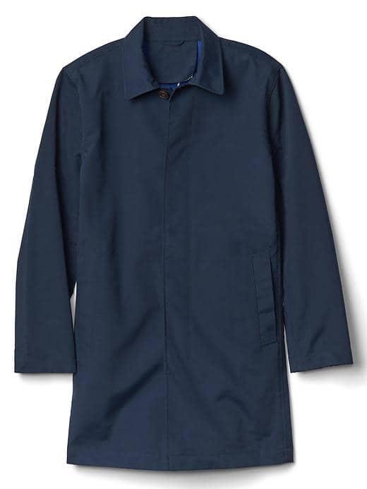 Gap Men Bonded Mac Jacket - Navy