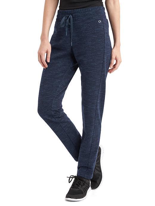 Gap Women Elements Fleece Joggers - Navy Space Dye