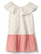 Gap Starry Double Layer Dress - New Off White