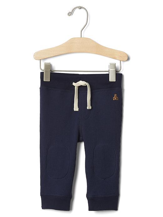 Gap Waffle Knit Band Pants - Dark Night
