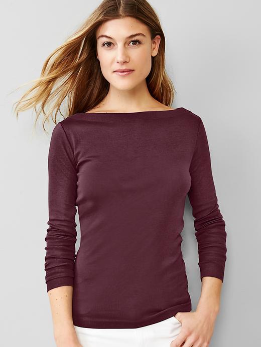 Gap Modern Boatneck Tee - Vamp Red