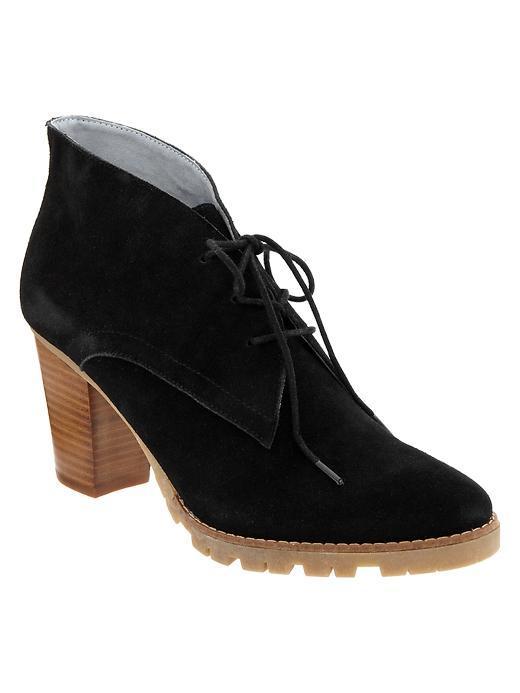 Gap Lace Up Booties - Black Night