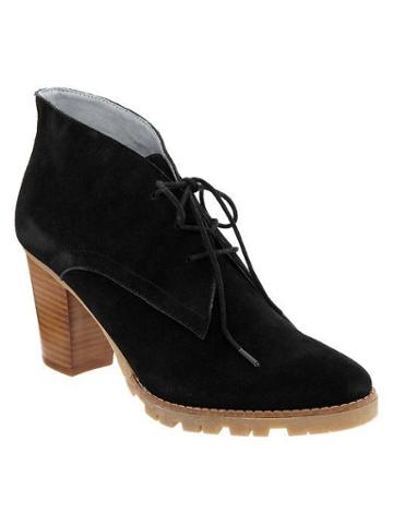 Gap Lace Up Booties - Black Night