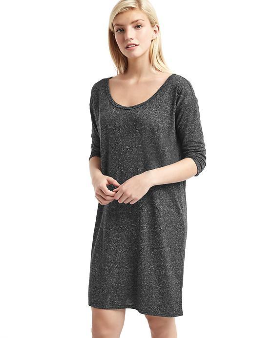 Gap Women Slub T Shirt Dress - Charcoal