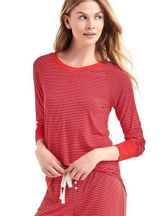 Gap Women Pure Body Long Sleeve Tee - Red/white Stripe