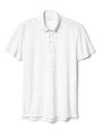 Gap Men Slim Fit Short Sleeve Polo - White V2 Global