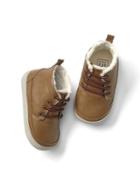 Gap Cozy Leather Booties - Brown