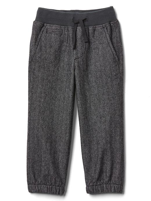 Gap Herringbone Pull On Pants - Storm Cloud