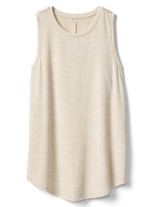 Gap Women Softspun Knit Muscle Tank - Anchorage Cream