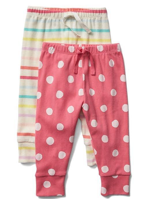 Gap Little Artist Knit Pants 2 Pack - Pixie Dust Pink