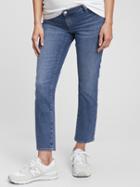 Maternity Inset Panel Vintage Slim Jeans With Washwell