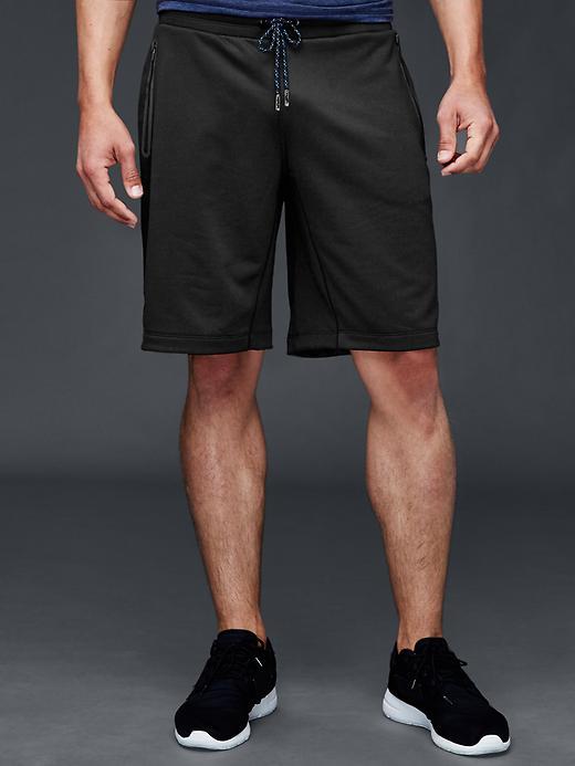 Gap Men French Terry Fleece Shorts - True Black