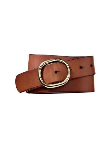 Gap Round Buckle Stud Belt - Brown