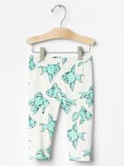 Gap Crop Leggings - Blue Fish Print