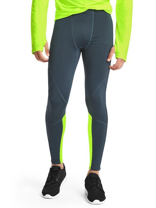 Gap Men Compression Running Tights - Lagoon Teal
