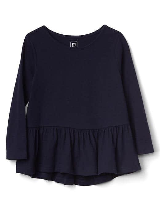 Gap Jersey Peplum Tunic - Dark Night