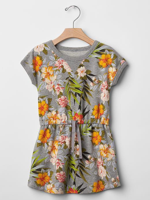 Gap Print Sweatshirt Dress - Grey Heather