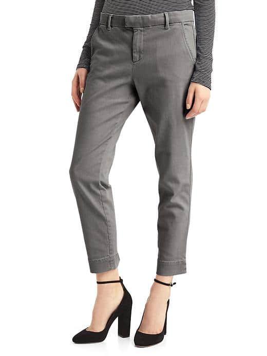Gap Women Slim Crop Chinos - Soft Black
