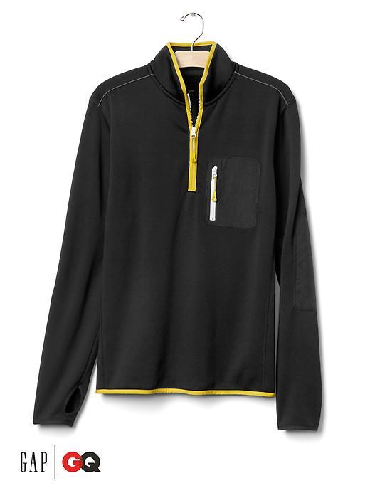 Gap Men X Gq Michael Bastian Half Zip Pullover - Solid Black