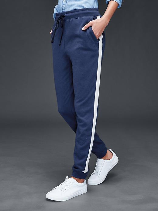 Gap Women Skinny Side Stripe Joggers - Comet Blue