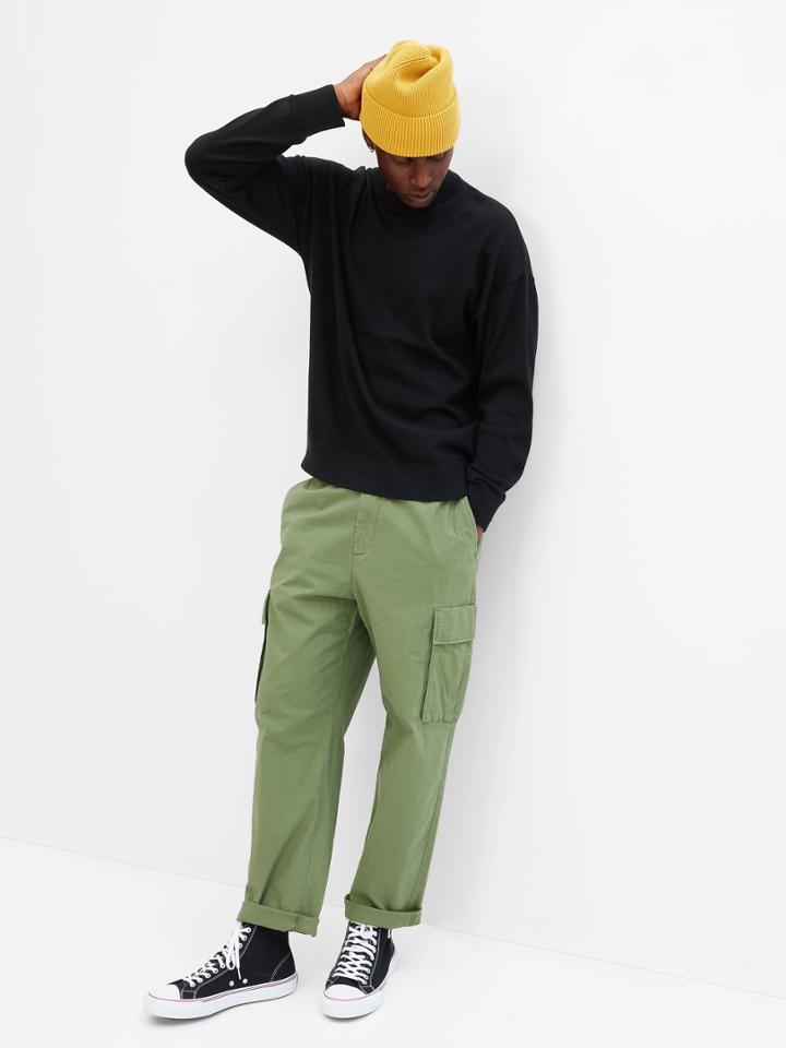 Merino Mock Neck Sweater