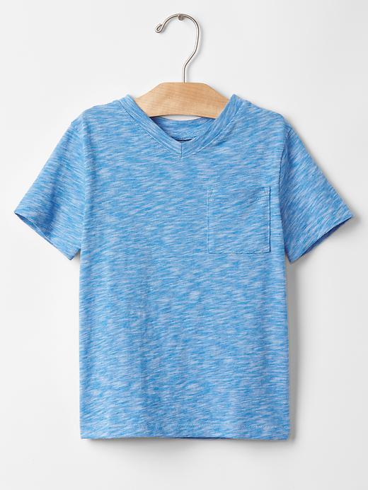 Gap Pocket V Neck Tee - Academy Blue