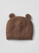 Gap Bear Knit Beanie - Brown