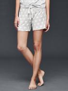 Gap Women Modal Mix And Match Shorts - Medium Dot Gray