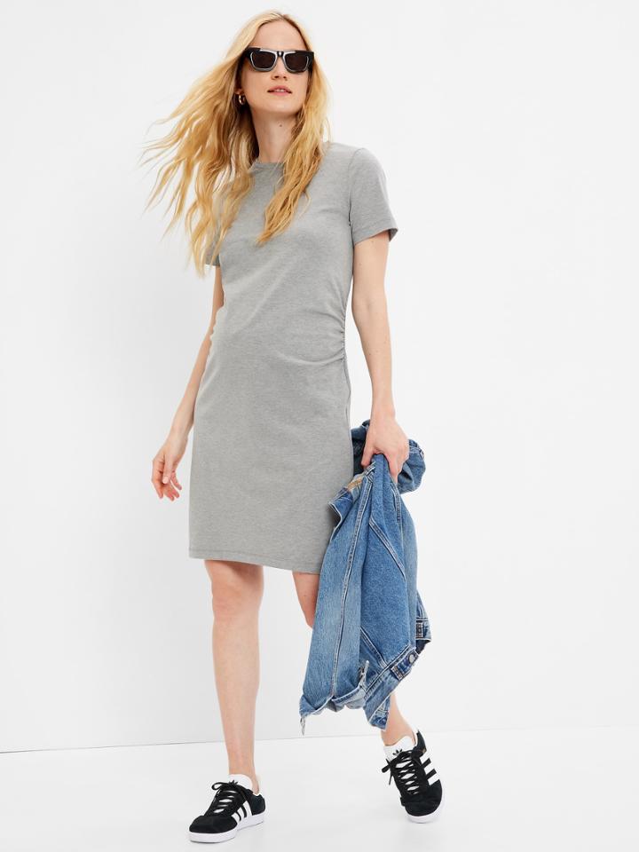 Maternity Ruched T-shirt Dress