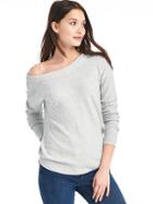 Gap Cozy Wool Blend Sweater - Heather Grey
