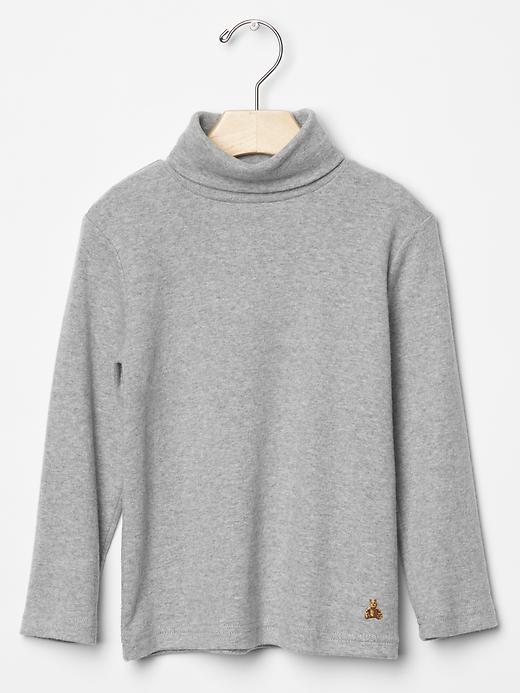 Gap Solid Turtleneck - Grey Heather