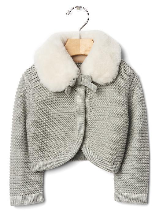 Gap Cozy Collar Cardigan - Gray