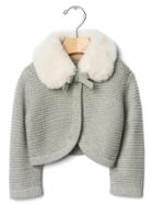 Gap Cozy Collar Cardigan - Gray
