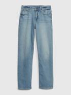 Kids Organic Cotton High Rise '90s Loose Jeans With Washwell