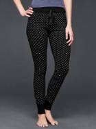 Gap Women Printed Cotton Leggings - Halo Dot Milk