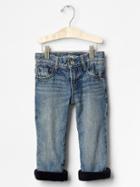 Gap 1969 Fleece Lined Original Fit Jeans - Light Wash