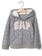 Gap Pro Fleece Logo Hoodie - Gray Dot
