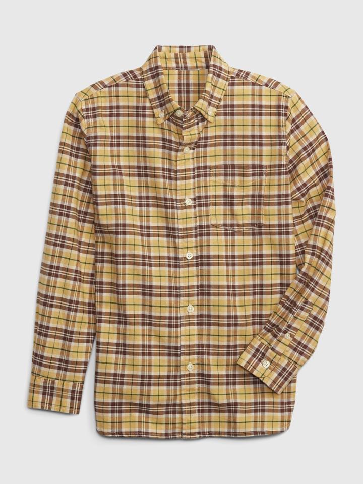Kids Plaid Oxford Shirt