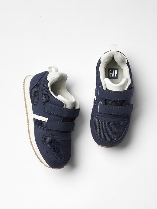 Gap Retro Mix Fabric Trainers - Vintage Navy