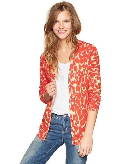 Gap Dot Print V Neck Cardigan