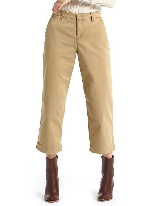 Gap Wide Leg Crop Chino - Mission Tan