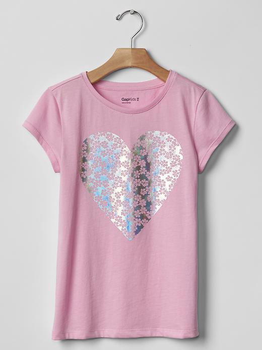 Gap Graphic Short Sleeve Tee - Purple Hydrangea