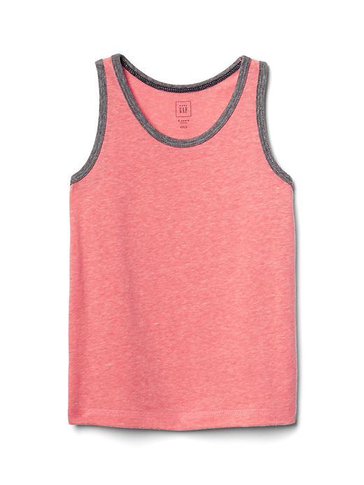 Gap Marled Jersey Tank - Neon Coral