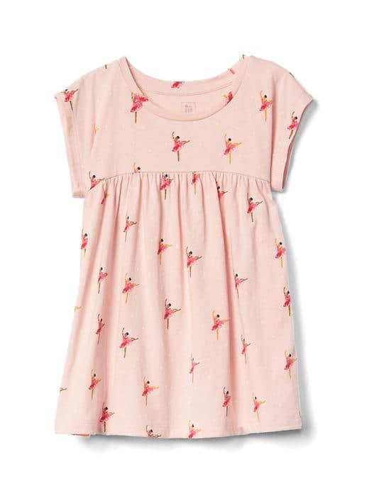 Gap Women Print Shirred Top - Ballerina