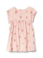 Gap Women Print Shirred Top - Ballerina