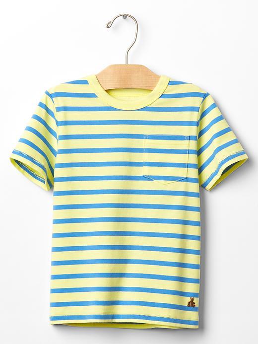 Gap Stripe Pocket Tee - Fresh Yellow