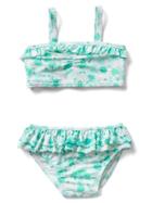 Gap Floral Ruffle Swim Two Piece - New Off White