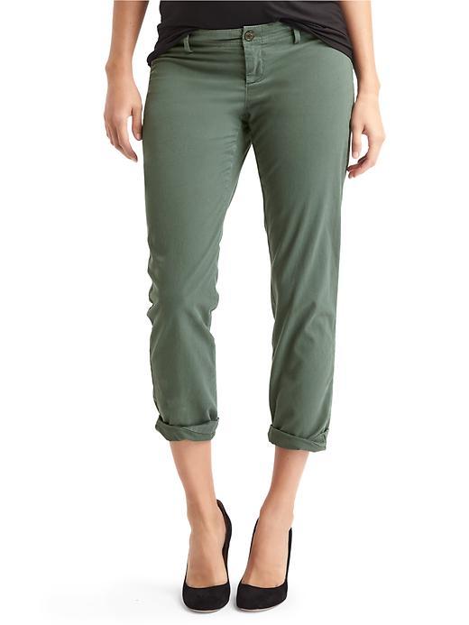 Gap Inset Panel Girlfriend Chino - Cucumber Peel