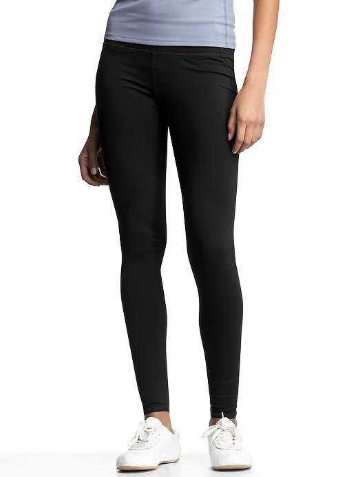 Gap Womens Gfast Leggings - True Black Knit